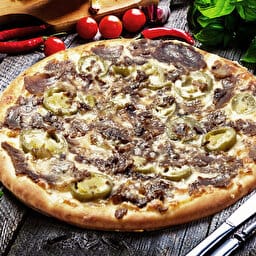 Kavurmalı Pizza (Büyük Boy)