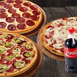 3 Kişilik Orta Boy Pizza Menü