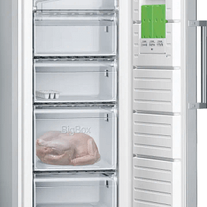 iQ300 GS33VVIE0N Solo Derin Dondurucu 176 x 60 cm Kolay temizlenebilir Inox