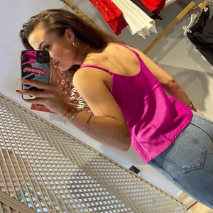 SATEN FUŞYA BLUZ
