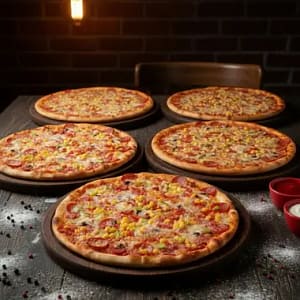 5 Orta Boy King Pizza (İnce Hamur)