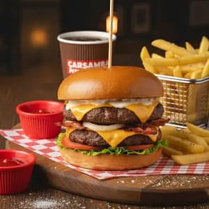 Double Et Burger Menü