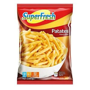 Super Fresh Catering Patates (9x9) 2,5kg