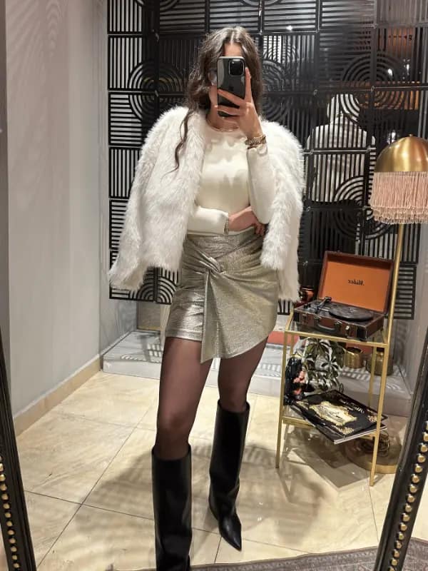 MARKA MODEL GOLD ŞORT ETEK