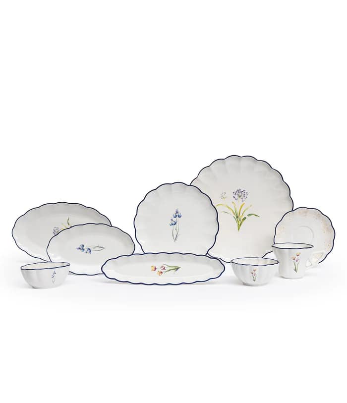 Maxx Doria Flower Blue 6 Kişilik 29 Parça Kahvaltı Takımı